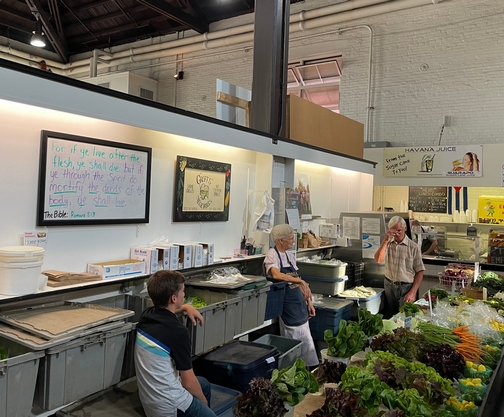 Central Market Groff's produce stand