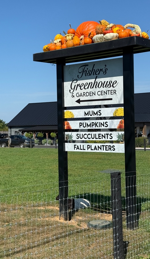 Fisher's Greenhouse sign