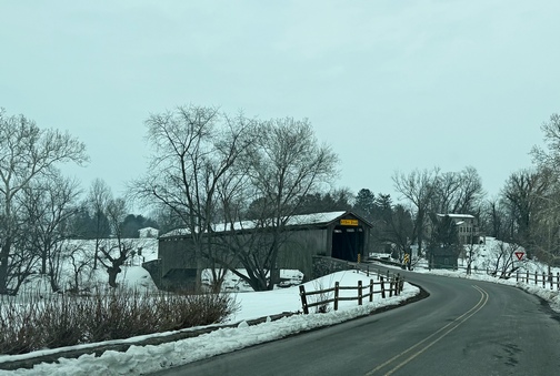 Hunsecker's Mill Covered Bridge (click to enlarge)