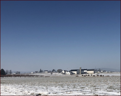 Lancaster County farm view 2/21/19 (Click on photo to enlarge)