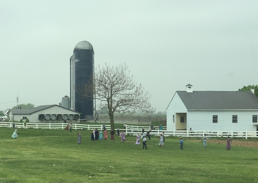 Mennonite children playing at school 5/2/19 Mennonite children playing at school 5/2/19
