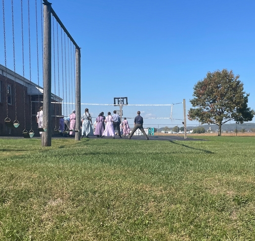 Old order volleyball game