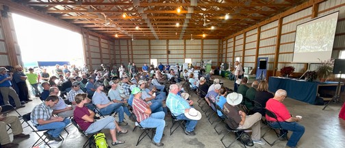 Farmers at ag field day Farmers at ag field day