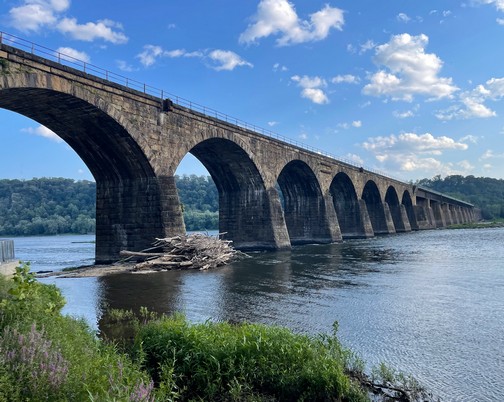 Shocks Mill railroad bridge