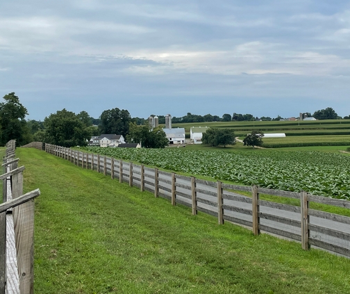 Lancaster County view from Sight and Sound parking lot