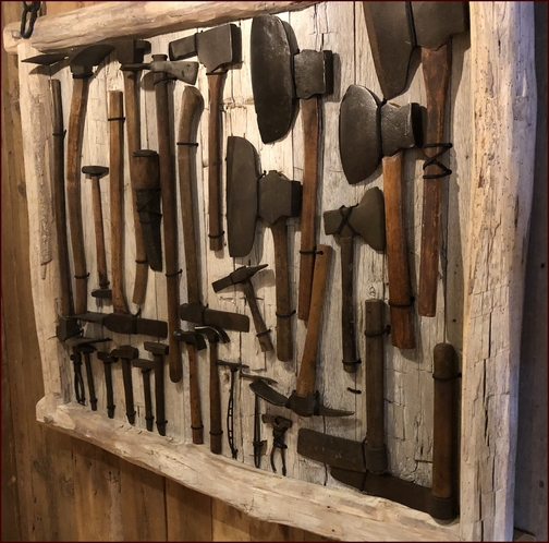 Star Barn antique axe collection 11/20/18 (Click to enlarge)