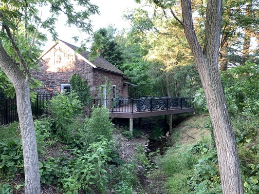 Lancaster County deck over creek