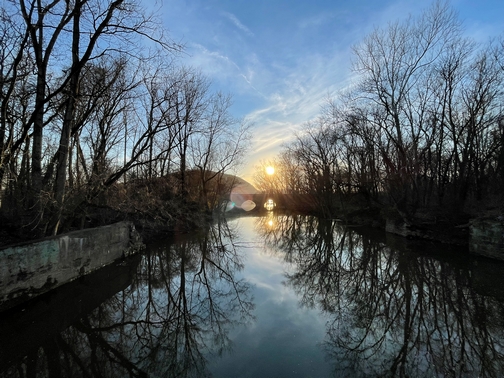 Sunset over Chickies Creek