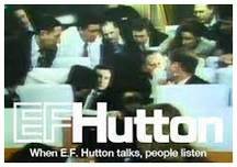 EF Hutton ad