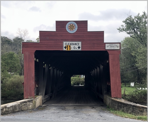 Dreibelbis Station covered bridge, Berks County, PA 10/2/18 (Click to enlarge)