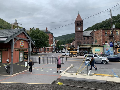 Jim Thorpe from train