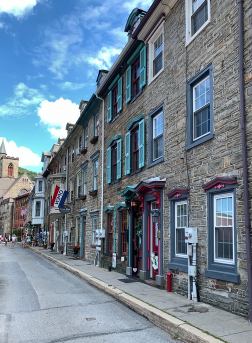 Stone row in Jim Thorpe, PA