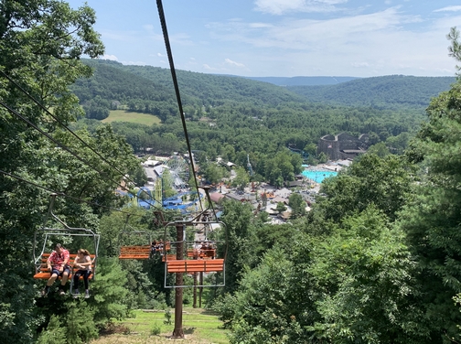 Knoebel's Park view 7/16/19 Click to enlarge