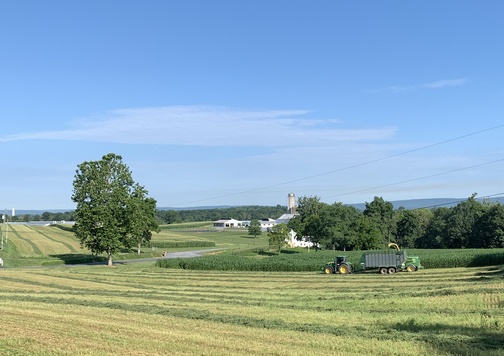 Hay harvest, Lebanon County PA