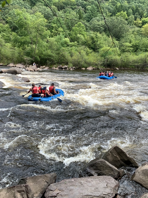 Lehigh River rafting near Jim Thorpe, PA