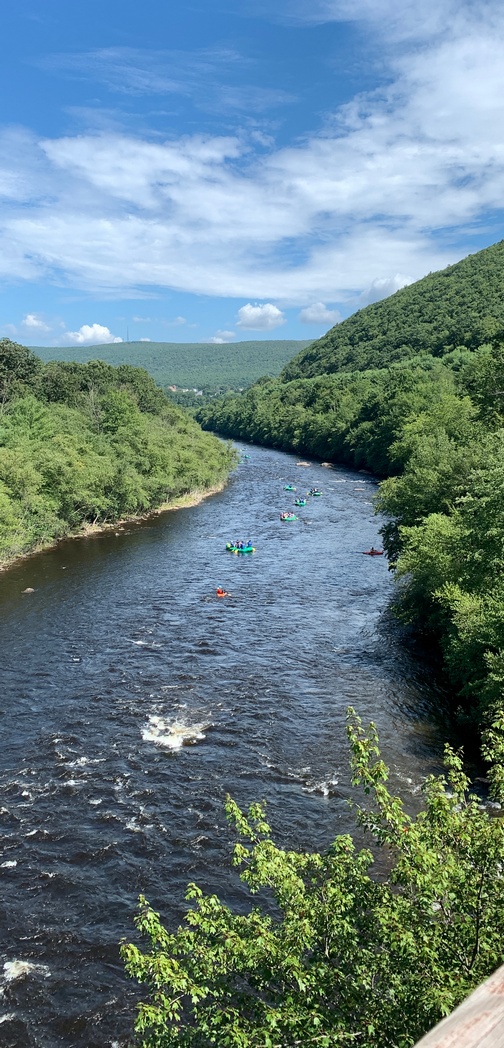 Lehigh River rafting near Jim Thorpe, PA