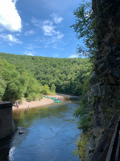 View from Lehigh Gorge tunnel near Jim Thorpe, PA