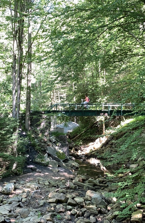 Stony Valley railroad trail bridge