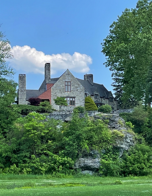 Mansion built on rock near Union Canal