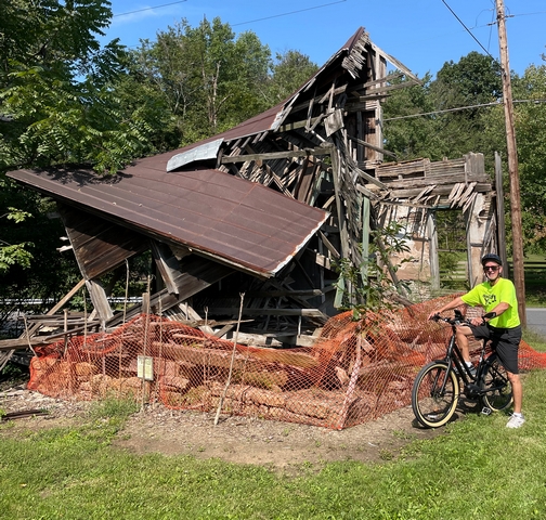 Bob Sentz at old house near Swatara State Park