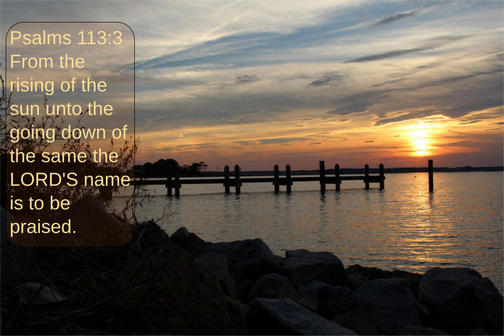 Sunset on Delaware Bay (Photo by Duke)