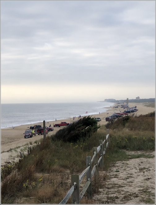 Surf fishing near Rehoboth Beach DE 10/6/18 (Click to enlarge)