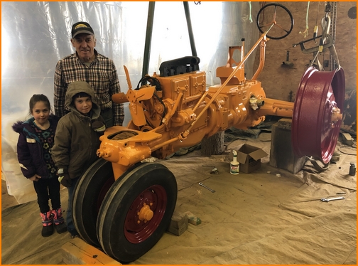 Galen restoring tractor 3/2/19