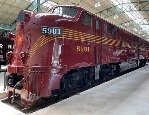 PRR diesel locomotive, PA Railroad museum