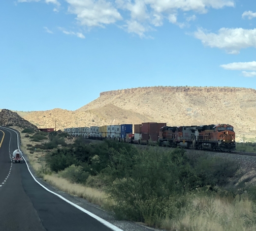 Train along Arizona route 66 9/24/19