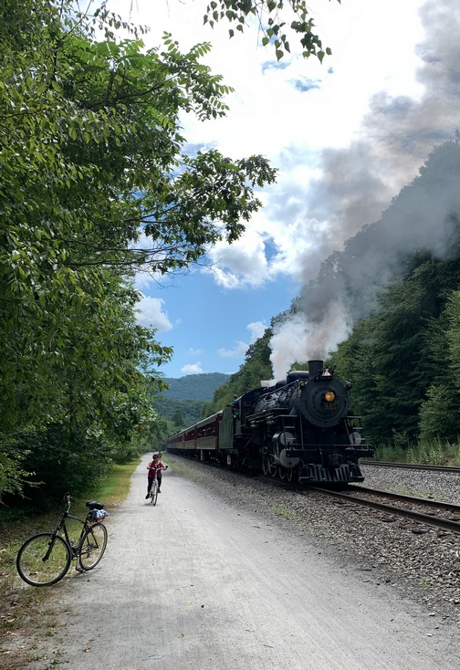 Steam engine 425 in Jim Thorpe