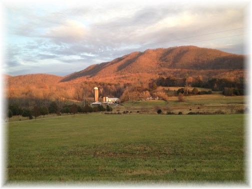 Farm in Blue Ridge mountains (Click to enlarge)