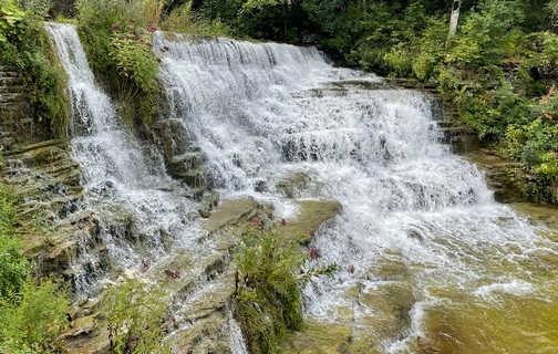 Burrville Cider Mill waterfall