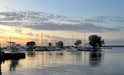 Sackets harbor at dusk