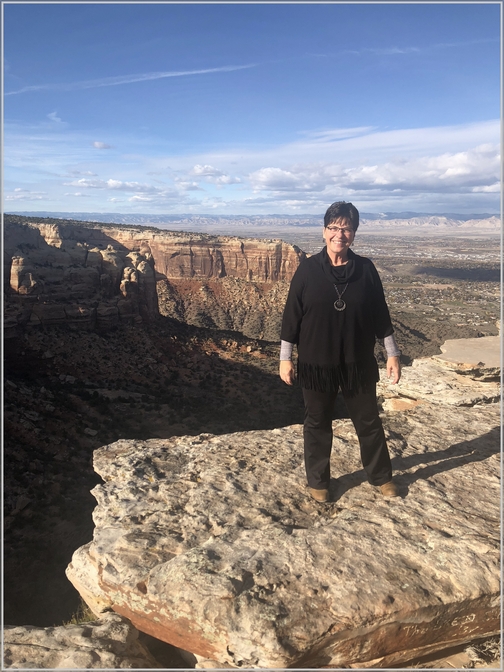 Brooksyne on bluff in Colorado 11/3/18 (Click to enlarge)