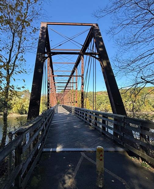 Bridge on rail trail Bridge on rail trail