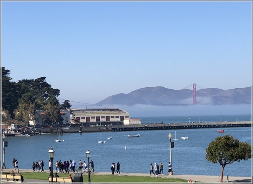 Golden Gate Bridge in fog (10-18-18) Click to enlarge