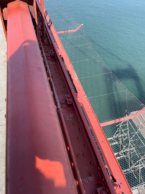 Golden Gate Bridge safety netting