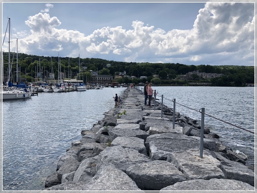 Seneca Lake jetty, New York 7/28/18