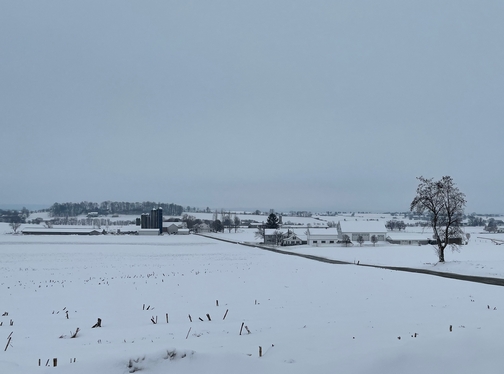 Lancaster County snow view